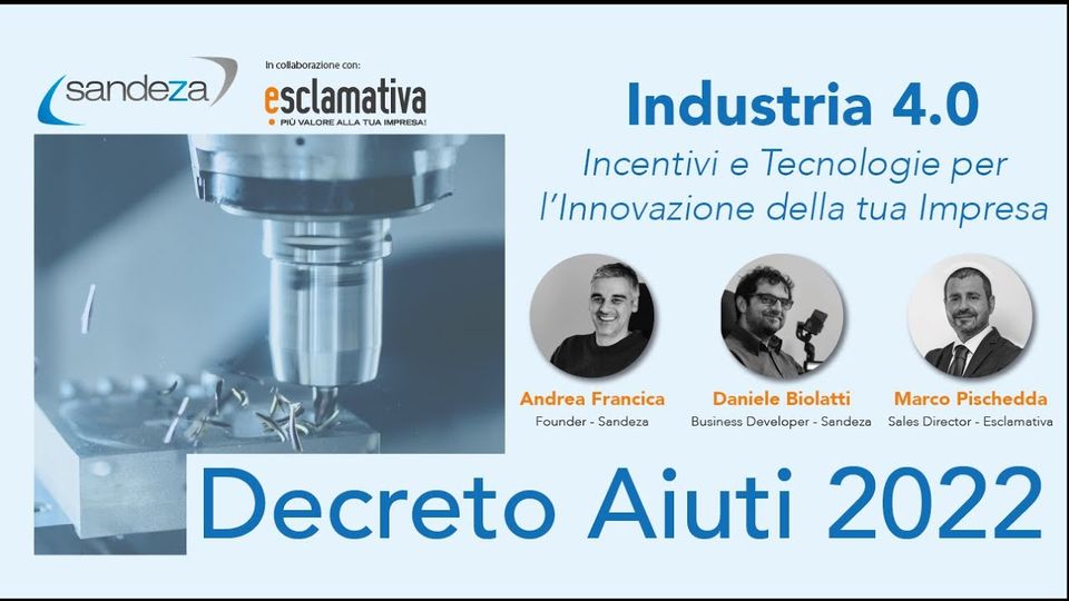 Industria 4.0: incentivi e tecnologie per l’innovazione (webinar)